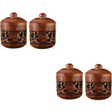4 stuks houten geurbolletjes, decoratieve diffusers en hangers