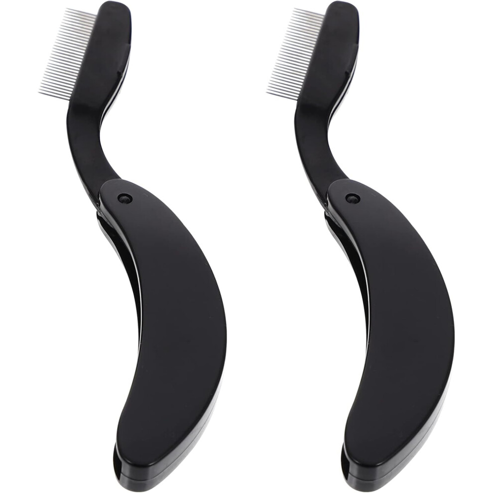 Hkhbjs 4Pcs Portable Reusable Eyelash Combs Metal Eyelash Comb Eyebrow Separator Tool For Girls Lash Makeup Separator Tool