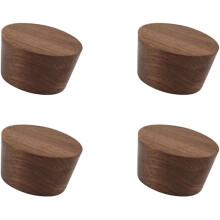 Stück Wandgarderobenhaken in Kegelform aus robustem Kunststoff mit Vintage-Kaffee-Finish