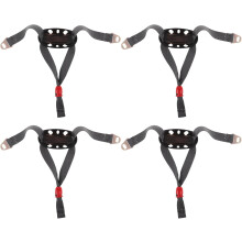 4pcs Adjustable Helmet Chin Strap Y-Type Hard Hat Safety Strap for Construction Worker Reusable