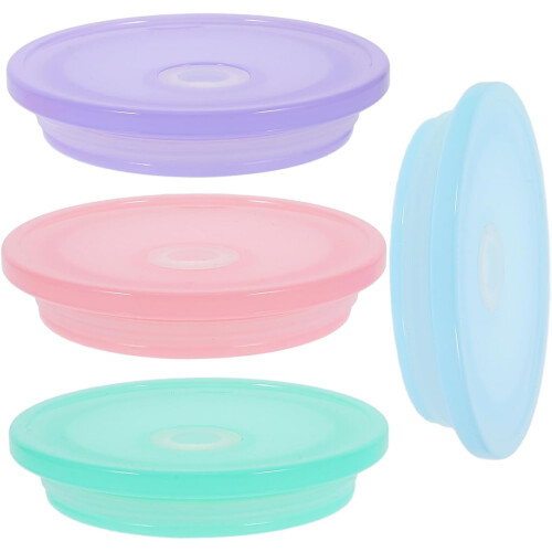4er-Pack Trinkdeckel mit Strohhalmloch für Einmachgläser (16 oz und 20 oz)