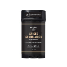 Barrel & Oak Aluminiumfreies Deodorant für Männer, Natürliches Deodorant mit Meersalz & Amber