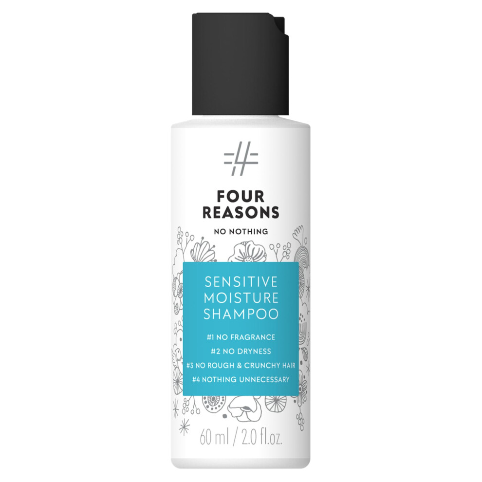 No Nothing Sensitive Moisture Shampoo - Moisturizing Shampoo For Women - For All Hair Types - Unscented, Fragrance Free & Hypoallergenic For Sensitive