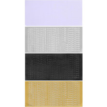 4 wasserfeste Folienaufkleber mit Kleinbuchstaben für Scrapbooking, glitzernde Klebebuchstaben und Zahlenaufkleber