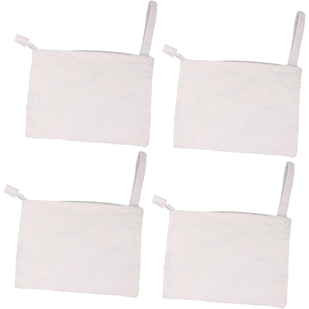 Hkhbjs 4Pcs Canvas Makeup Bag Storage Bag Zipper Cosmetics Holder Pouch For Travel And Cosmetic Organization