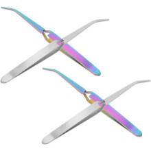 4-teiliges Set Nagel-Strass-Pinzetten, Maniküre-Formclips, Edelstahl-Pinzetten, Perlenpinzetten, Nageldesign für die Pflege