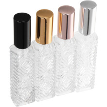 4 Glas-Sprühflaschen à 12 ml, feiner Sprühnebel, nachfüllbare Probenbehälter, tragbare Reiseflaschen für ätherische Öle und Parfüm