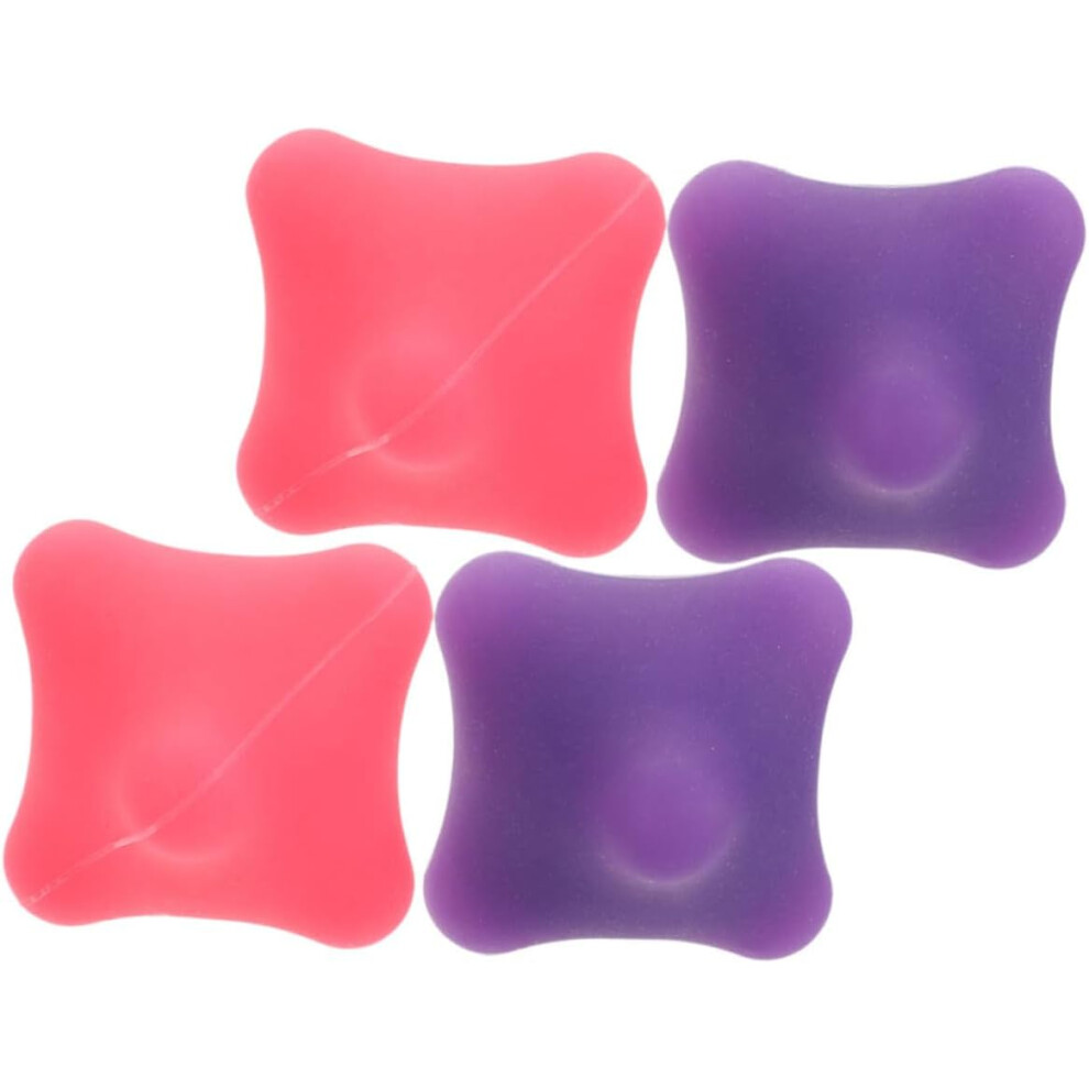 Hkhbjs 4Pcs Silicone Hexagonal Hand Exercise Balls Grip Strength Rehabilitation Device Massage
