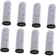 Schnittfeste Finger- und Daumenschützer, 4 Paar graue Fingerschutzpads
