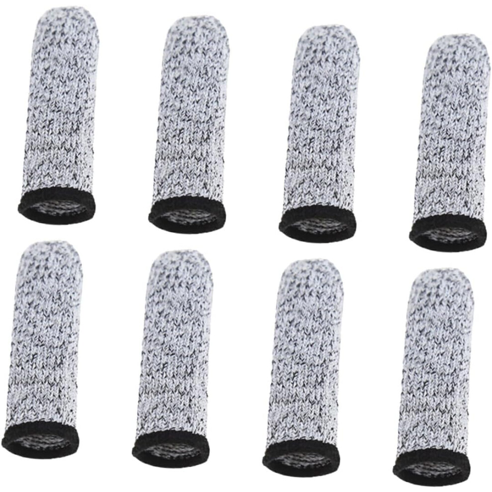 Hkhbjs Grey Cut Resistant Finger Guards And Thumb Protectors 4 Pairs Finger Protection Cots