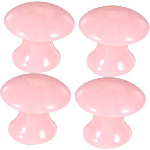 4pcs Mushroom Gua Sha Massage Stones Rollers Facial Massager Tools