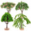 4pcs Miniature Fake Trees Artificial Sand Table Tree Model for Model Train Scenery DIY Craft Accessories 1