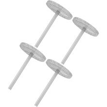 Juego profesional de 4 brocas para taladro de uñas con discos de papel de lija reemplazables. Brocas planas para taladro de uñas.