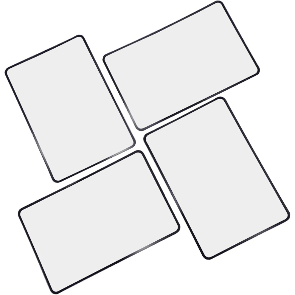 Hkhbjs 4Pcs Portable Pvc Magnifying Sheet 3X Fresnel Lens Reading Magnifier Card-Size Page Magnifying Glass