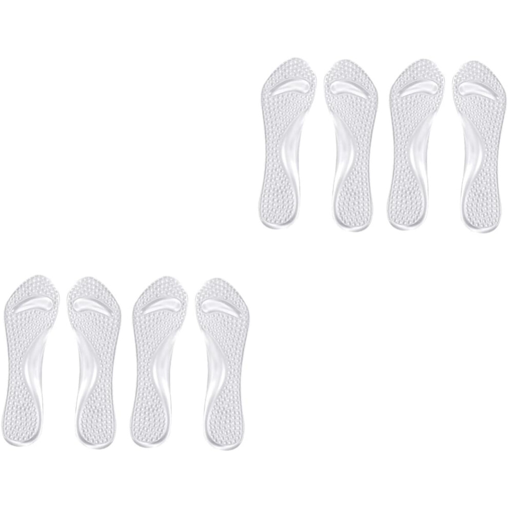 Hkhbjs 4Pairs Gel Insoles For High Heel Shoes Gel Shoes Pads Arch Support Soft Cushion Foot Therapy Insoles