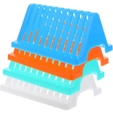 4pcs Micro Slide Drying Rack Triangle Glass Slide Holder Staining Rack Lab Equipment