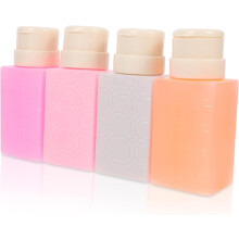 4 st 230 ml nagellacksborttagningsflaskor tryck ner tryck tomma förvaringsflaskor