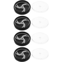 4 stuks ronde plastic opbergdoosjes voor horlogewijzerplaten met stof- en schokabsorberende eigenschappen, ideaal voor op reis.