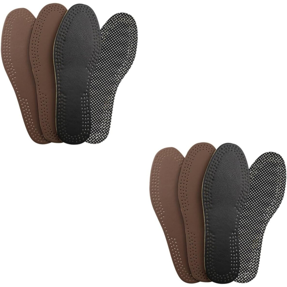 Hkhbjs 4Pairs Men Shoe Liners Shockproof Insoles Breathable Material For Comfortable Daily Use