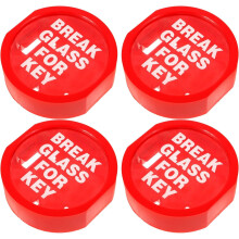 4er-Pack Feuerschutz-Schlüsselboxen, Außenschloss, Schlüsselverwaltung, roter Tresor