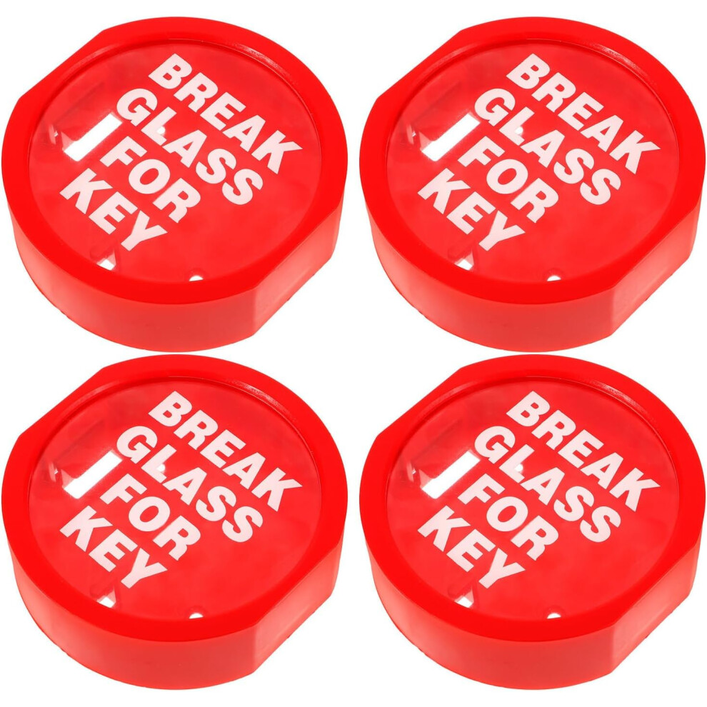 4Pcs Fire Emergency Key Box Outdoor Lock Key Management Holder Red Safe Box 5455468171888