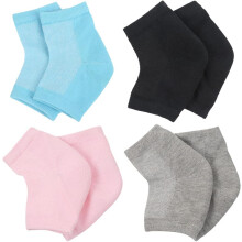 4pairs Moisturizing Toeless Socks Gel Socks for Dry Cracked Feet Women Elastic Moisturizing