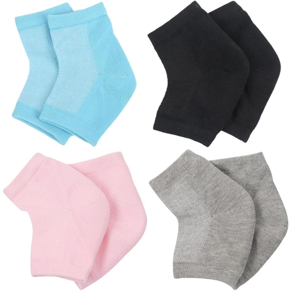 Hkhbjs 4Pairs Moisturizing Toeless Socks Gel Socks For Dry Cracked Feet Women Elastic Moisturizing