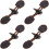 4 Pairs Deep Coffee Coat Toggle Buttons, Clothing Toggle Button Replacement, Overcoat Buckles 1