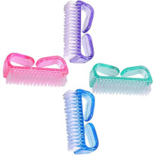 4-teiliges Set flexibler Borsten, multifunktionale Nagelreinigungsbürste für Hände und Zehen