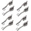 4 Pairs Zipper Pull Replacement for Luggage Suitcase Nylon Double Explosion Single Lock Design 1