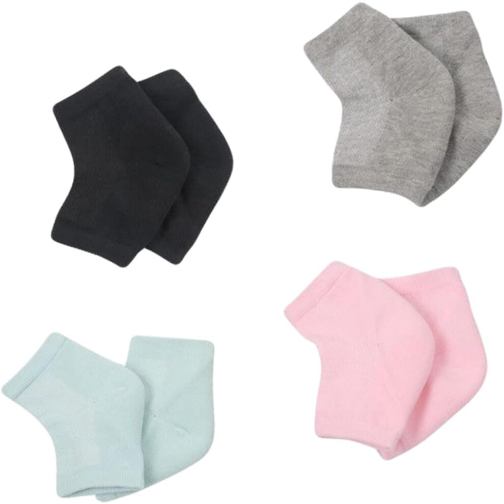 Hkhbjs 4Pairs Cracking Heel Socks Gel Moisturizing Heel Repair Relief Socks For Open Toe Foot Care Home Use