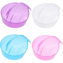 4 Maniküreschalen, Nagelpflege-Werkzeug, hochwertiges PP-Material, zufällige Farbe, für DIY und Nagelstudio