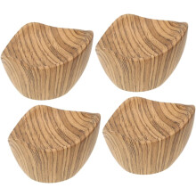 4 pomos para tapas de ollas con diseño de madera, resistentes al calor, repuesto para ollas y sartenes de vidrio.