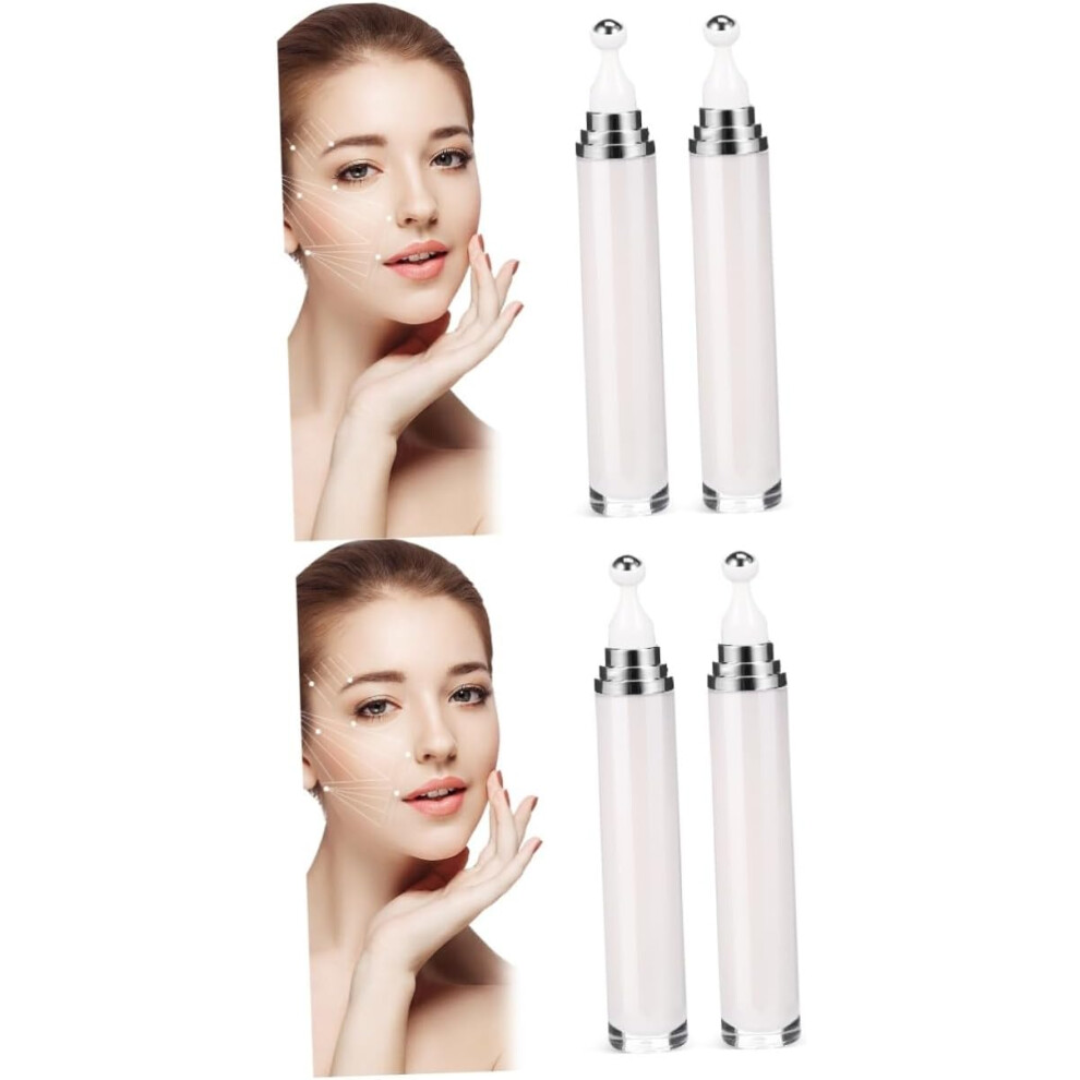 Hkhbjs 4Pcs Roller Ball Bottle Essential Oil Sample Bottles Perfume Container Refillable Travel Toiletries