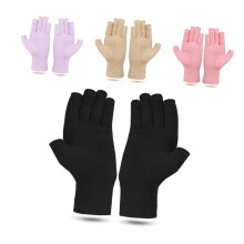 4 Paar Handschuhe, Handstütze für fingerlose Handschuhe