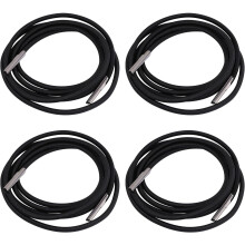 4 Stück elastische Ersatzseile für Liegestühle, schwarzes Polyestergarn und Latexmaterial