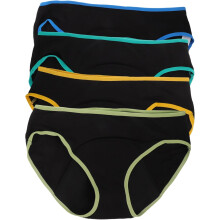 4er-Pack auslaufsichere Damen-Slips aus Baumwolle, bequeme und atmungsaktive Damenunterwäsche