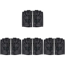 4 Paar Fingerhandschuhe im Punk-Stil mit Herzausschnitt, PU-Kunstleder, Performance-Jazz-Stil, fingerlos, für Bar, Club, Autofahren, kaltes Wetter