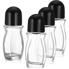 Rullflaska för eteriska oljor 50 ml återfyllningsbara tomma rullbollsflaskor i glas, set