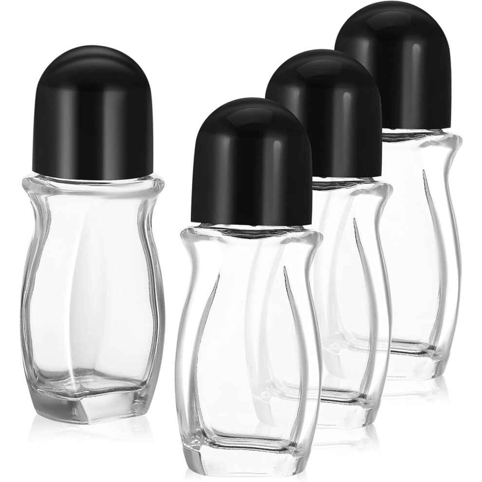 Hkhbjs Roller Bottle For Essential Oils 50Ml Glass Refillable Empty Roller Ball Bottles Set