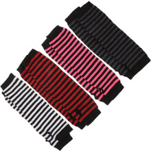 4 Paar Damen-Winterhandschuhe ohne Finger, Armstulpen