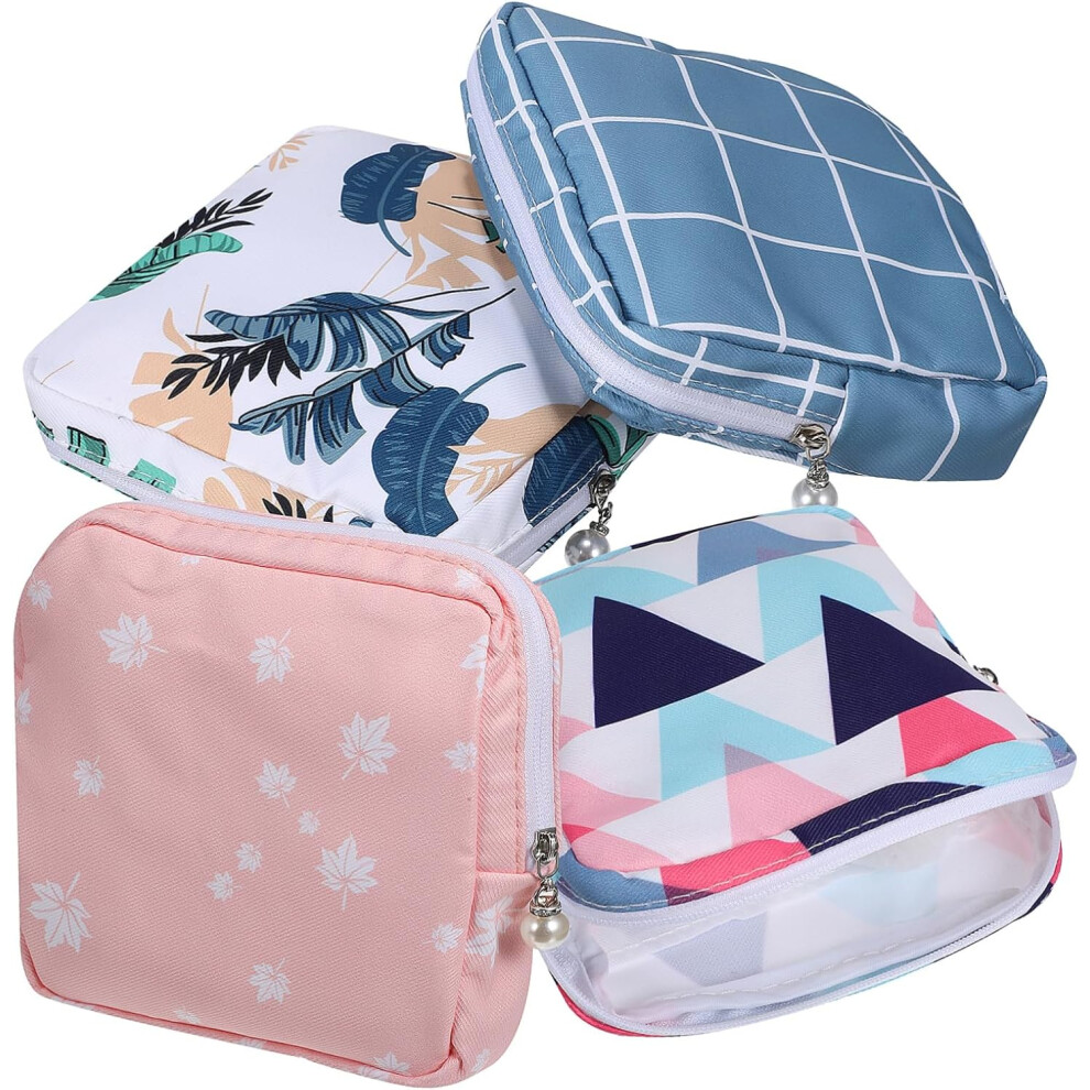 Hkhbjs Multi-Functional Period Bag Sanitary Pad Storage Tampon Organizer Bag Fashion Pouch For Women Pads