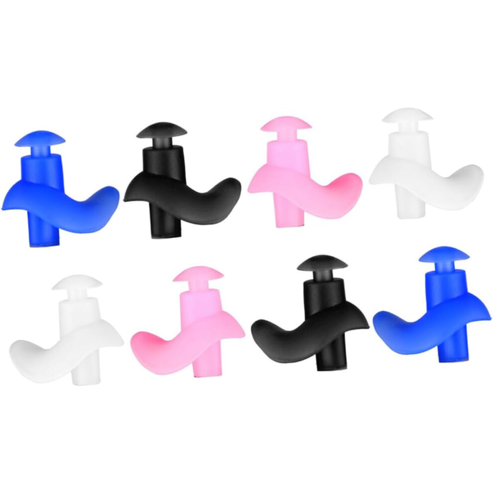 4Pairs Swimming Earplugs Adult Reusable Silicone Ear Plug For Swimming Ear Protector 5455468018855