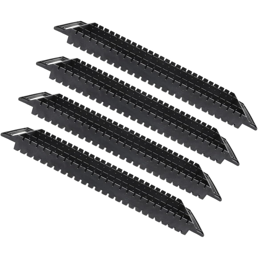 4Pcs 25-Slot Anti-Static Pcb Board Holder Stand Circuit Board Storage Rack With Dual-Ear Design 5455468297076
