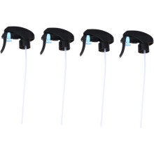 Lot de 4 buses de pulvérisation en plastique avec gâchette, adaptées au jardinage et à l'usage domestique.