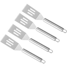 4-teiliges Set Edelstahl-Bratspatel, Steakwender, Pfannkuchenwender, robuste Küchenutensilien
