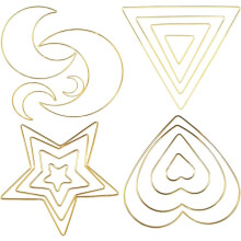 16-teiliges Set aus goldenen Metallringen für Makramee-Traumfänger, ideal für DIY-Bastelarbeiten