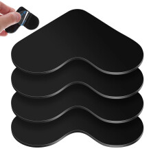 Teppichklebeband, rückstandsfrei, 4 Stück, herzförmig, Anti-PU-Material, für Hartholzböden und Teppiche