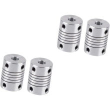 4 Stück CNC-Schrittmotorwellenkupplungen aus Aluminiumlegierung für Drucker, flexible Kupplungen, geeignet