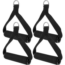 Lot de 4 poignées pour élastiques de résistance avec coussinets en mousse - Accessoires pour appareils de fitness
